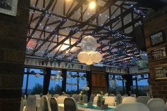 function room wedding light blue