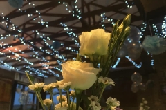 function room wedding roses