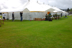 The marquee at Disley show